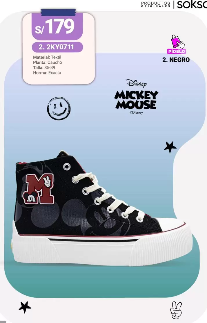 Disney - Zapatillas  Mickey Mouse 2. 2KY0711