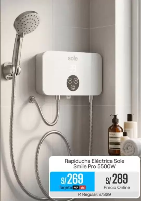 Sole - Rapiducha Eléctrica Smile Pro 5500W