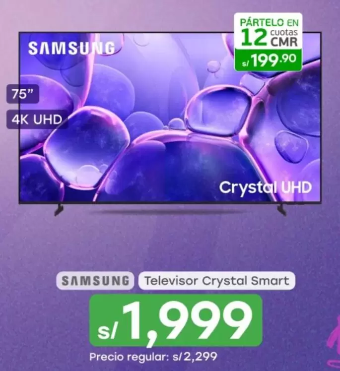 Samsung - Televisor Crystal Smart