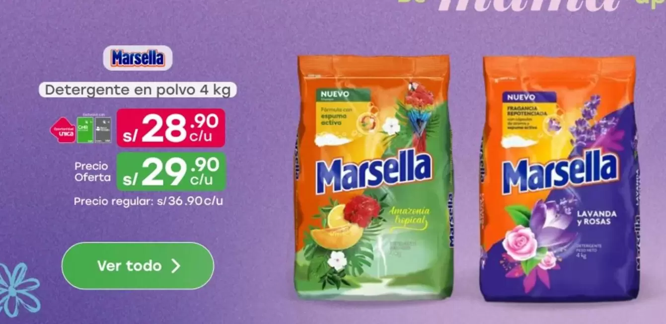 Marsella - Detergente en polvo 4 kg
