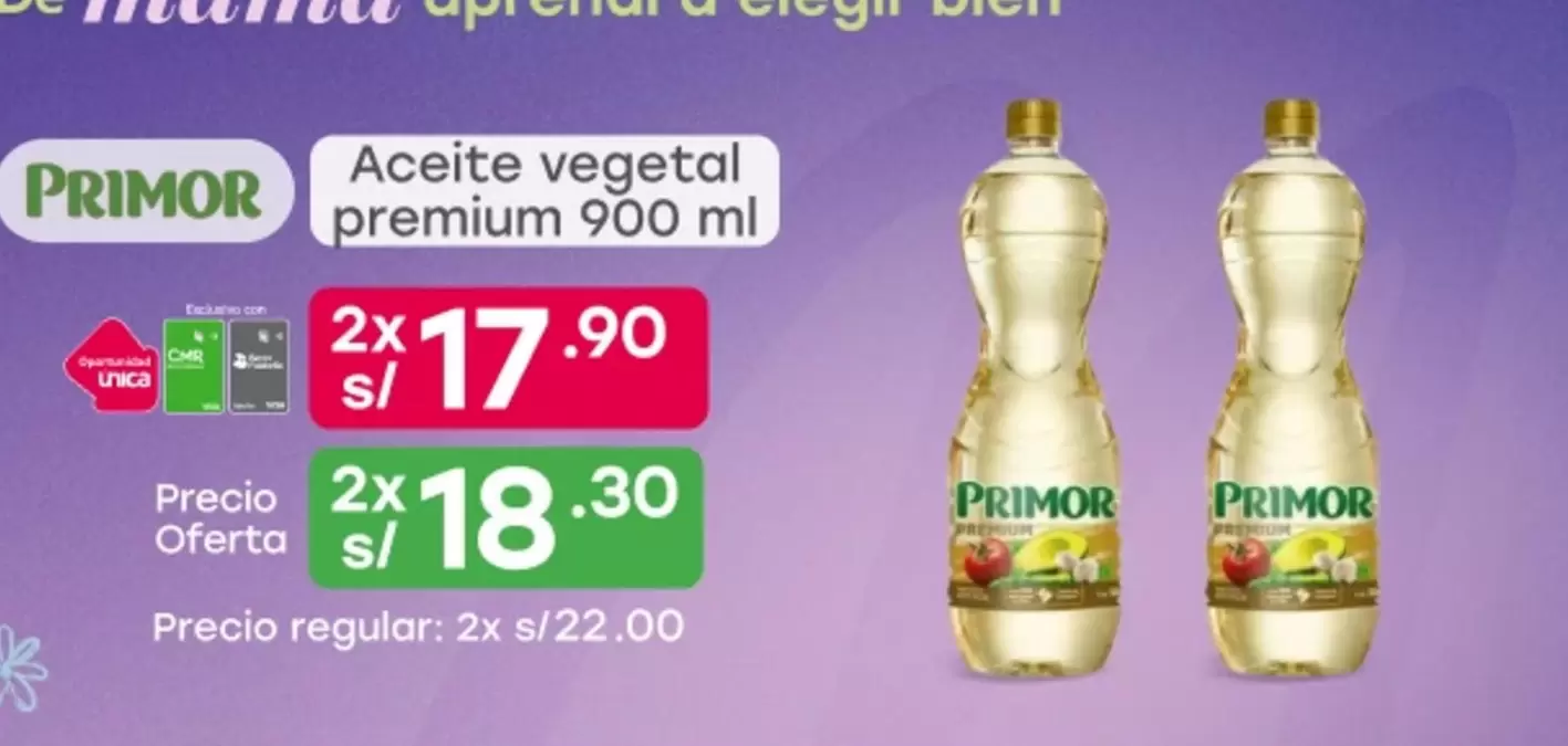 Primor - Aceite vegetal premium