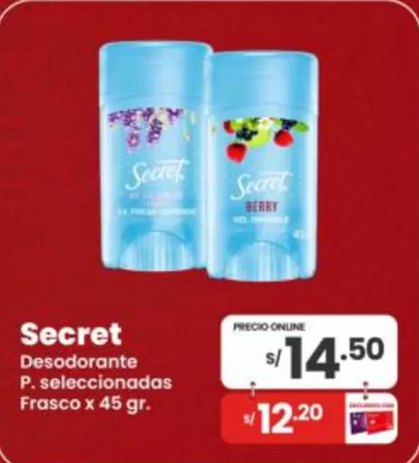 Secret    - Desodorante