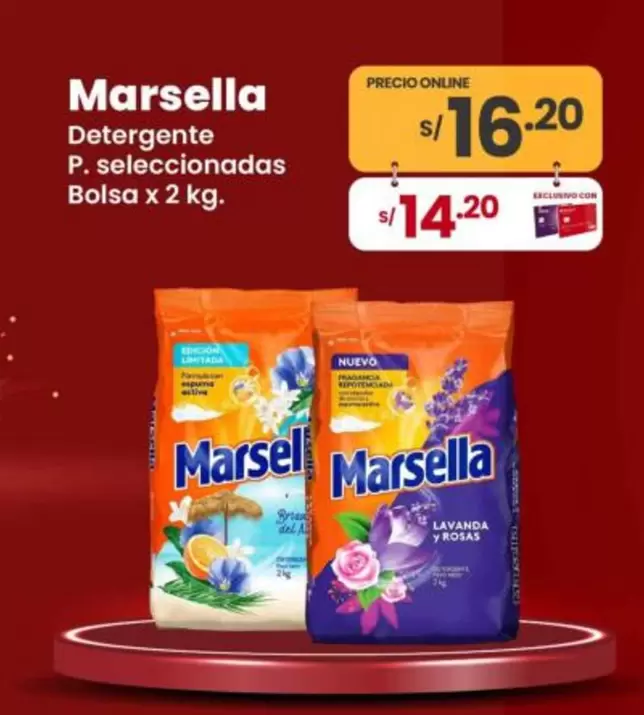 Marsella - Detergente P. seleccionadas Bolsa