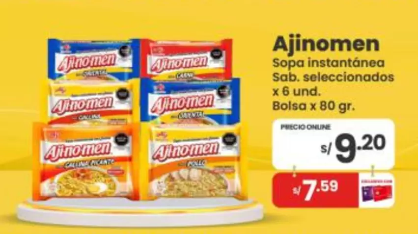 Ajinomen - Sopa instantánea Ajinomén