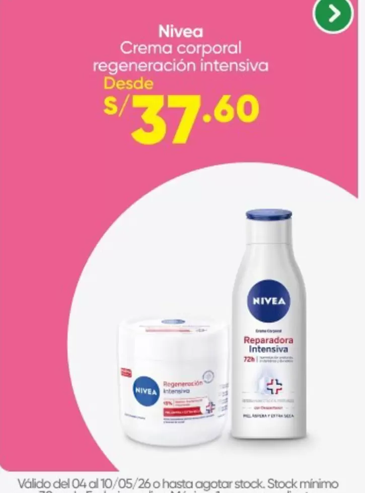 Nivea - Crema corporal regeneración intensiva
