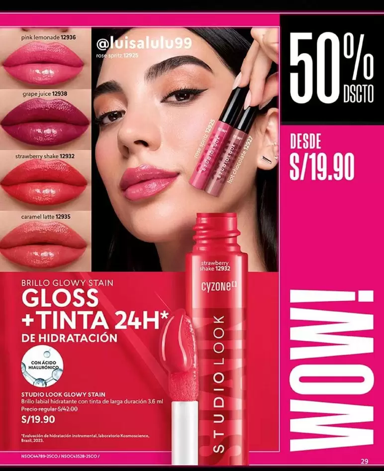 Pink - STUDIO LOOK GLOWY STAIN GLOSS + TINTA 24H*