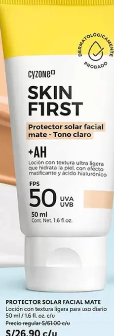 Piel - PROTECTOR SOLAR FACIAL MATE