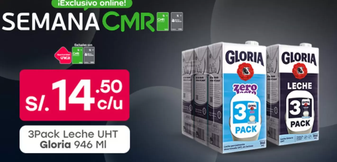 Gloria - 3Pack Leche UHT