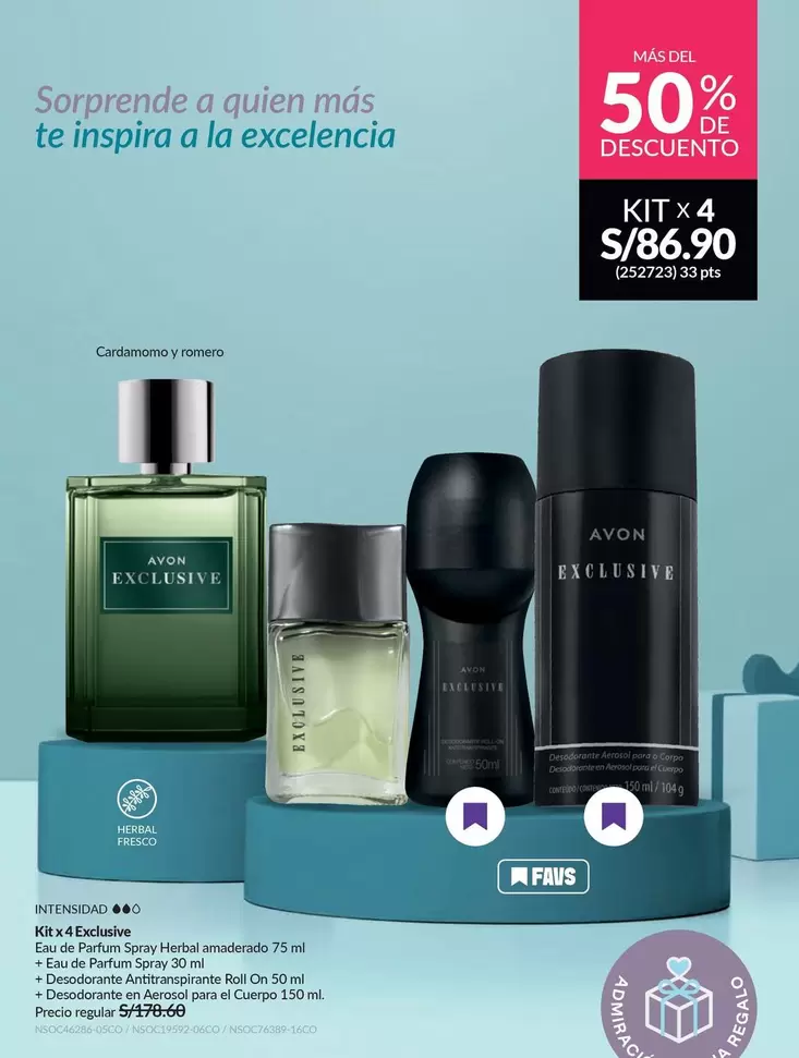 Avon - Kit x 4 Exclusives