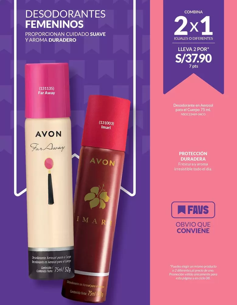 Avon - DESODORANTES FEMENINOS