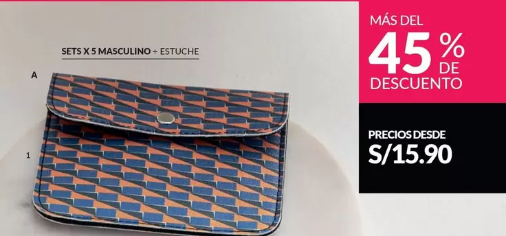 SETS X 5 MASCULINO - ESTUCHE