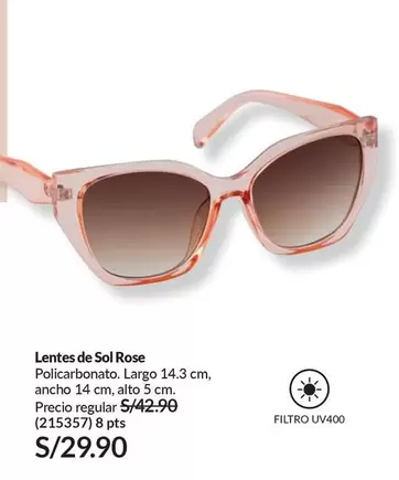 Sol   - Lentes de Sol Rose (215357)