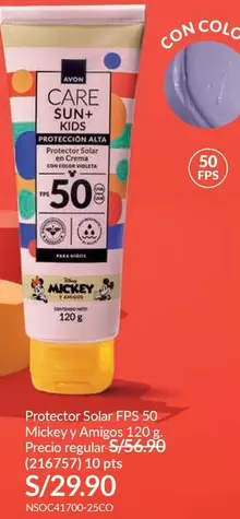 Avon - Protector Solar FPS 50 Mickey y Amigos 120g