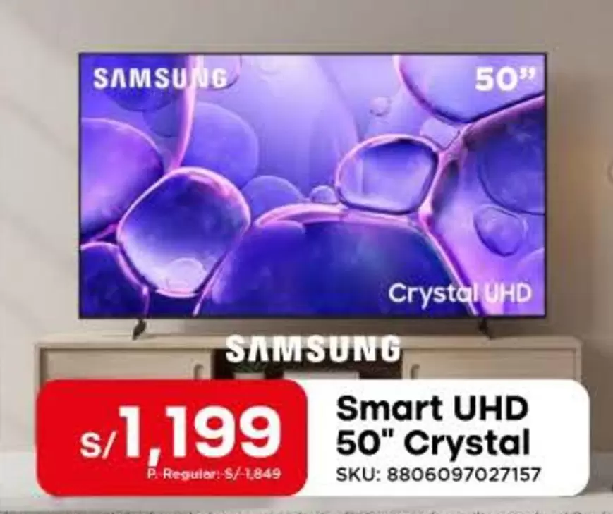 Samsung - Smart UHD 50" Crystal