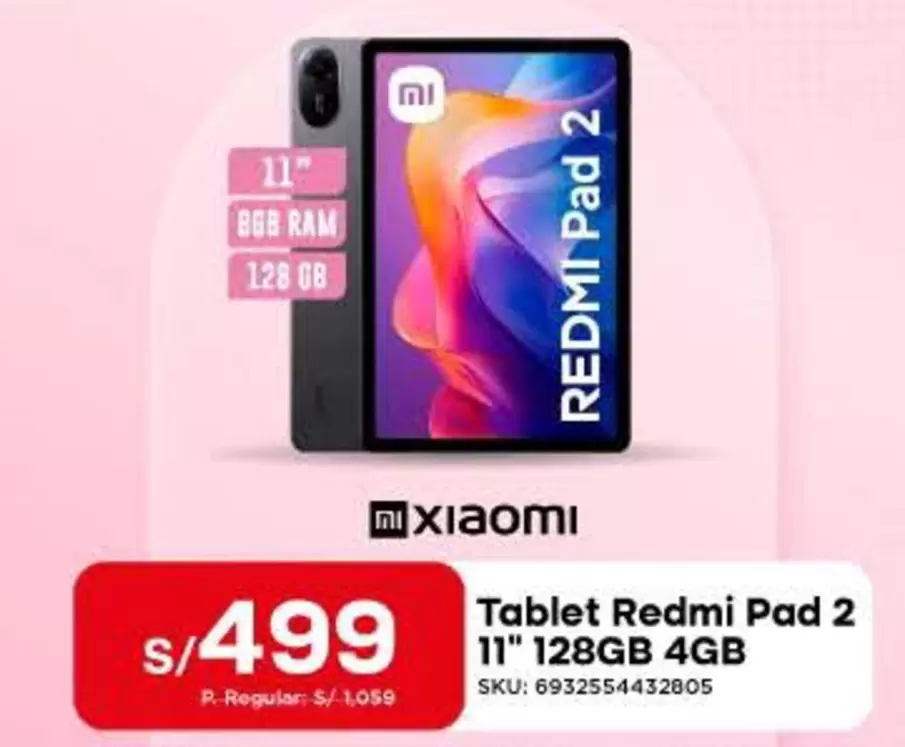 Xiaomi - Redmi Pad 2 11" 128GB 4GB