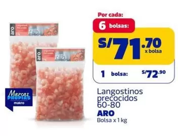 Aro - Langostinos precocidos 60-80