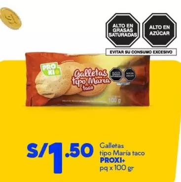 Pro    - Galletas tipo Mar0a taco