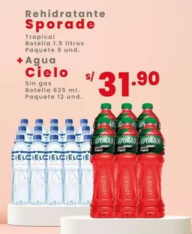 Sporade - Rehidratante + Agua Cielo