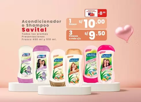 Savital - Acondicionador o Shampoo