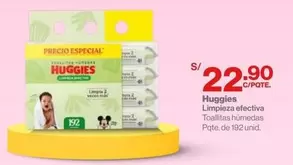 Huggies - Limpieza efectiva Toallitas húmedas