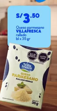 Queso parmesano rallado