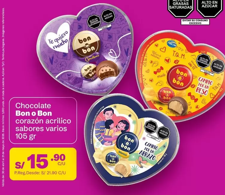 Bon o Bon - Chocolate coraz
uevo acr
lico