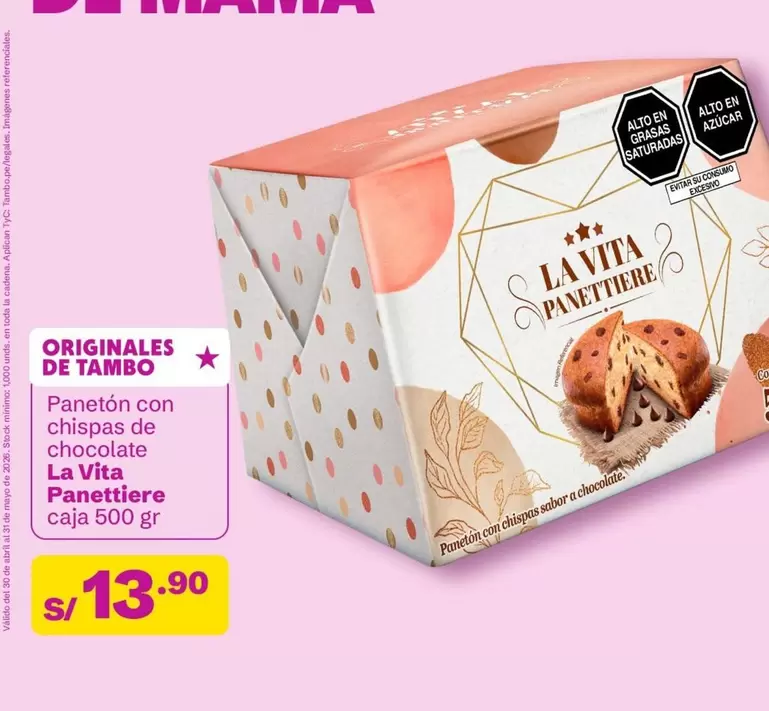 Imágenes - Panetón con chispas de chocolate
