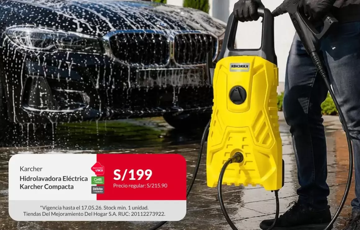 Karcher - Hidrolavadora Eléctrica  Compacta