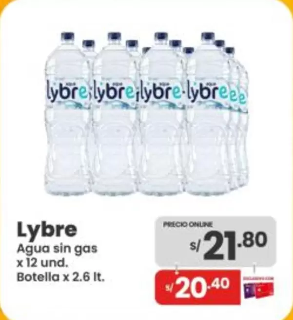 Agua sin gas