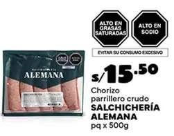 Chorizo parrillero crudo