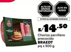 Braedt - Chorizo parrillero precocido