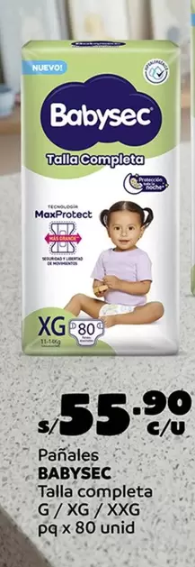 Babysec - Pañales Talla Completa