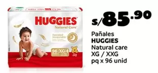 Huggies - Pañales Natural care XG / XXG