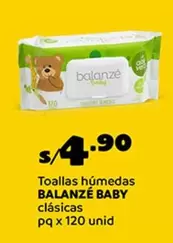 Balanzé - Toallas húmedas clásicas pq x 120 unid