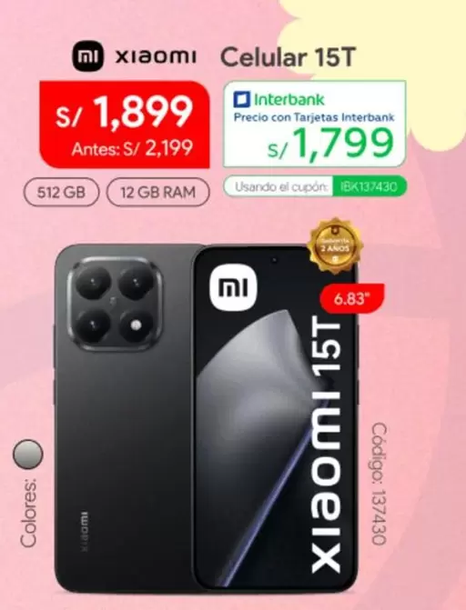 Xiaomi - Celular 15T
