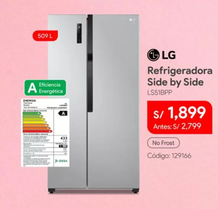 Lg - Refrigeradora Side by Side LS51BPP