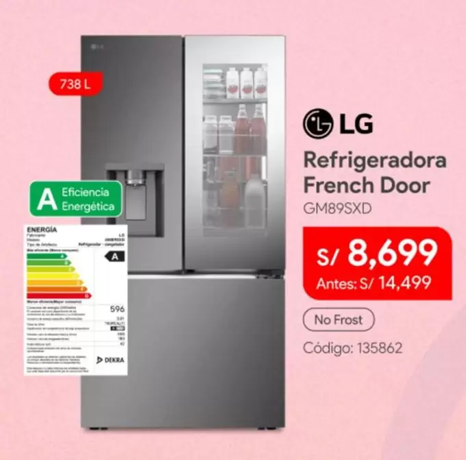 Lg - Refrigeradora French Door GM89SXD