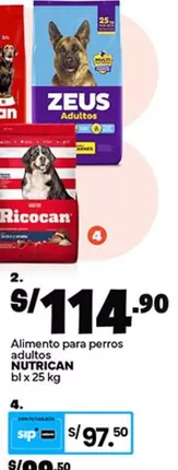 Nutrican - Alimento para perros adultos NUTRICAN bl x 25 kg