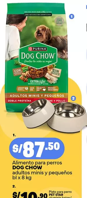Dog Chow - Alimento para perros adultos minis y pequeños bl x 8 kg