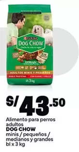 Dog Chow - Alimento para perros adultos minis / pequeños / medianos y grandes