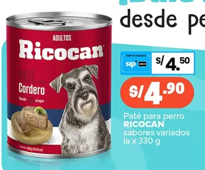 Ricocan - Cordero Paté para perro