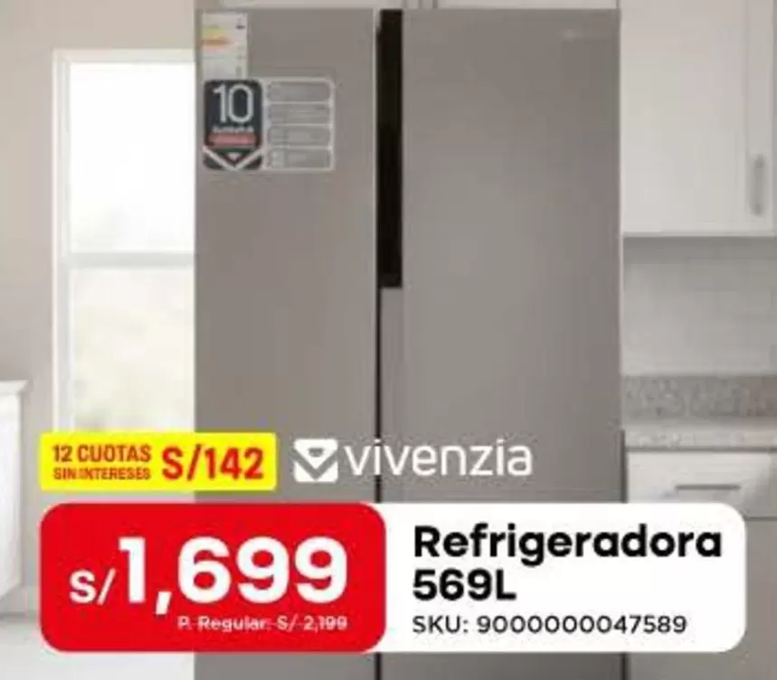 Refrigeradora 569L