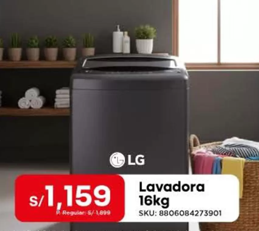 Lg - Lavadora 16kg