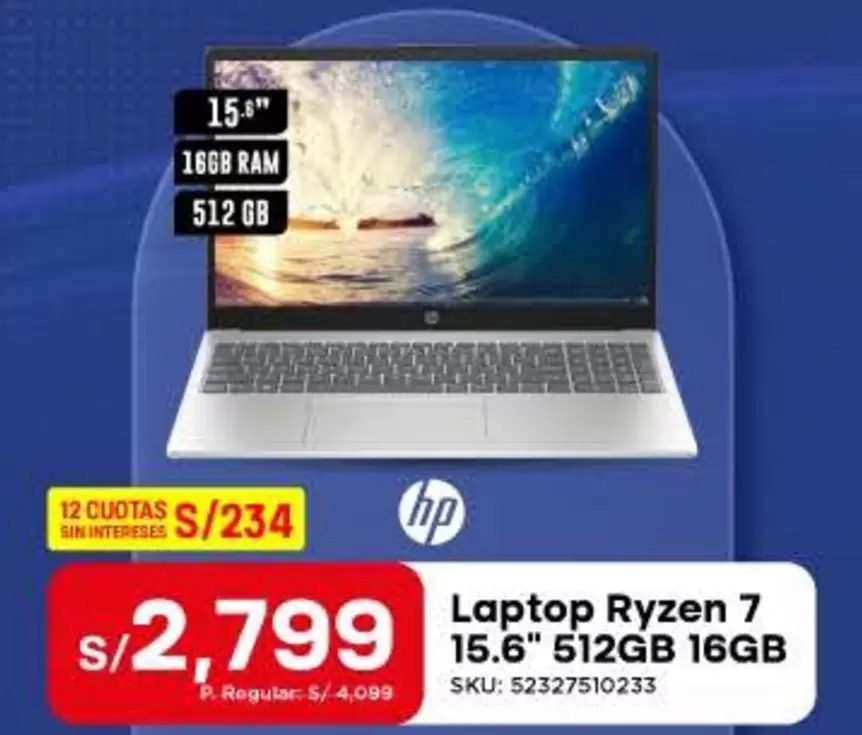 Hp - Laptop Ryzen 7