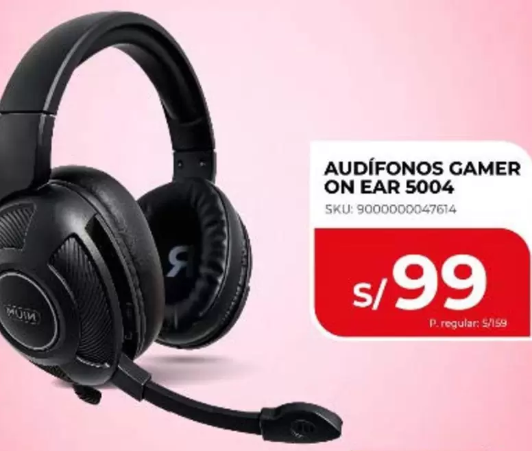 AUDÍFONOS GAMER ON EAR 5004