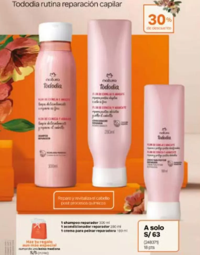 Natura - TodoDia rutina reparacion capilar
