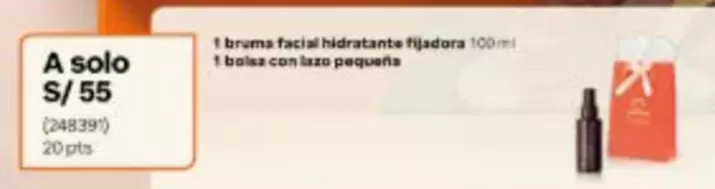 Solo - 1 bruma facial hidratante fijadora 100ml