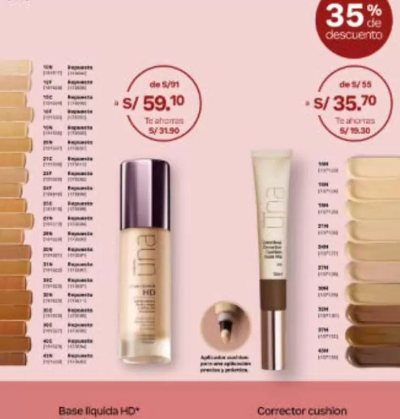 Una - Base Líquida HD
Corrector cushion