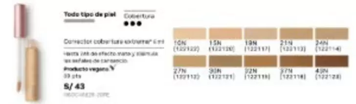 Piel - Corrector cubre hasta 24hs