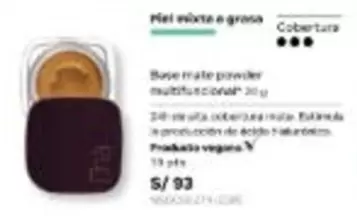 Base mate powder multifuncional